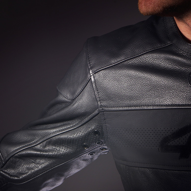 4SR Hooligan - Black Velvet Leather jacket